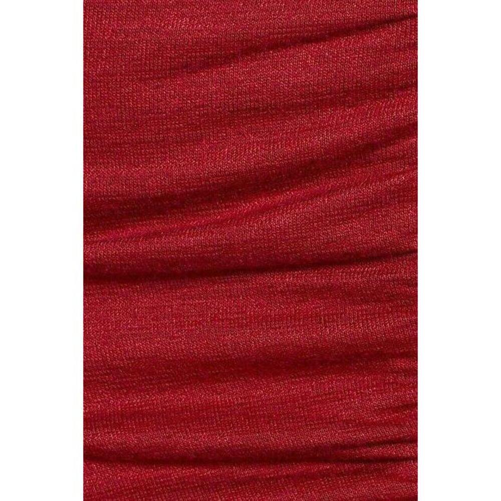 Leith Women's Ruched Front Dress In Red Rumba Size S - Picture 4 of 6
